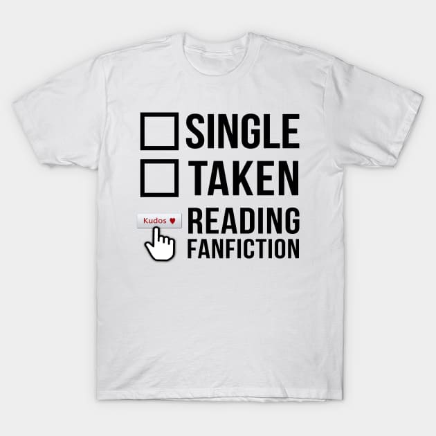 Fanfiction lover T-Shirt by samaritan100